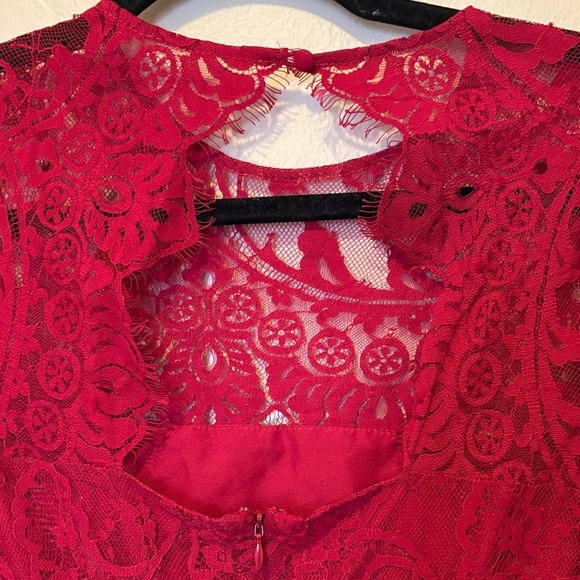 BB Dakota Scarlet Lace Mini Dress - Picture 3 of 3